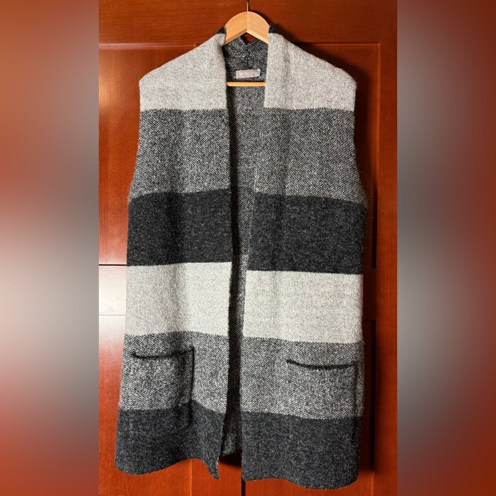 Evolution By Cyrus Grey Sweater Vest Size XL